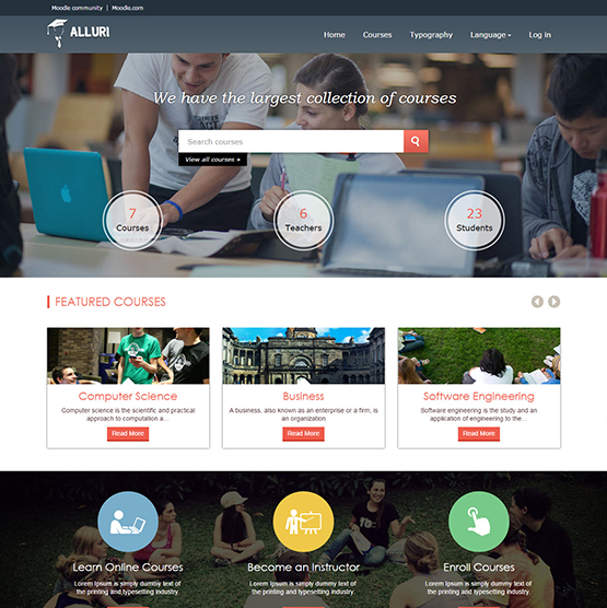 Alluri – Responsive theme for Moodle™ software
